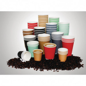 Copos Descartáveis de Café Espresso Pretos - 120ml - Pacote com 1000 unidades - Festa