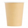 Disposable Cups for Hot Drinks Brown - 225ml - Pack of 50 - Fiesta