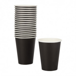 Disposable Black Hot Drink Cups - 340ml - Pack of 1000 - Fiesta