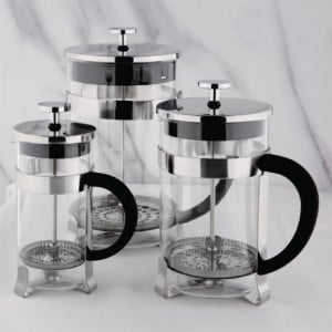 Cafeteira de êmbolo em aço inoxidável 12 xícaras - 1500 ml - Olympia