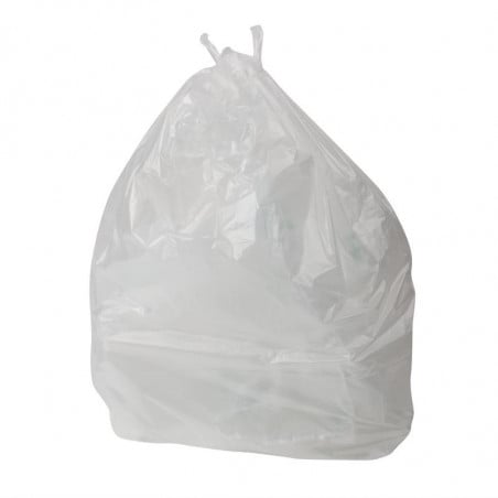 White Pedal Bin Liners 10L - Pack of 1000 - Jantex - Fourniresto