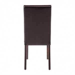 Black Faux Leather Chairs - Bolero - Fourniresto