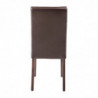 Dark Brown Faux Leather Chairs - Bolero - Fourniresto