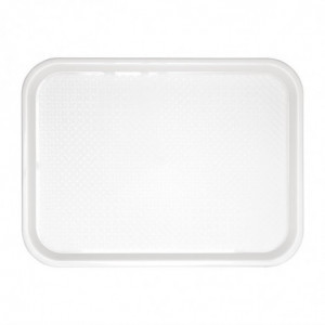 Tabuleiro de fast food de plástico branco 345 x 265mm - Olympia KRISTALLON - Fourniresto