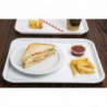 Plateau Fast Food En Plastique  Blanc 345 X 265Mm - Olympia KRISTALLON - Fourniresto