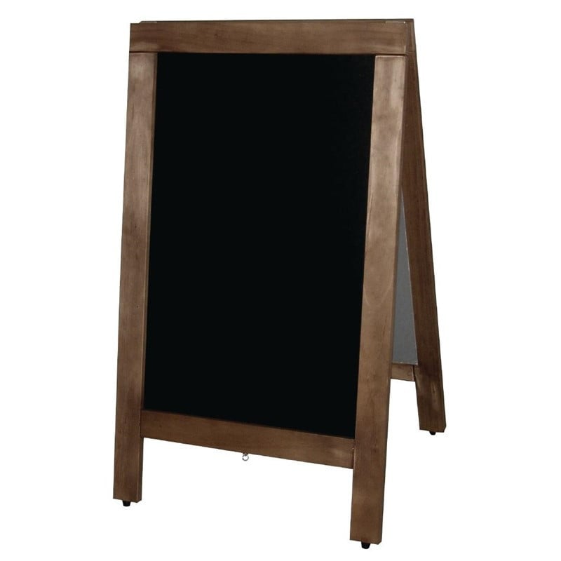 Painel de calçada em moldura de madeira 850 x 500mm - Olympia - Fourniresto