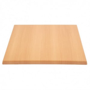 Square Beech Effect Table Top - 600mm - Bolero