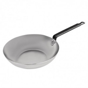 28 cm carbon steel wok - Vogue - Fourniresto