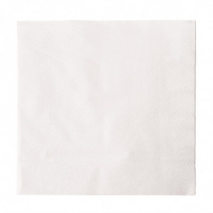 Guardanapos de papel para lanches brancos 1 dobra 330 x 330 mm - Pacote de 5000 - FourniResto
