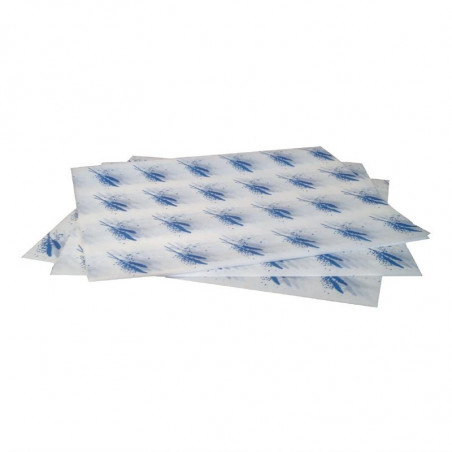 Blue Burger Wrappers - Pack of 1000 - FourniResto