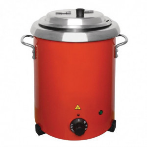 Red Soup Pot with Handles - 5.7L - Buffalo