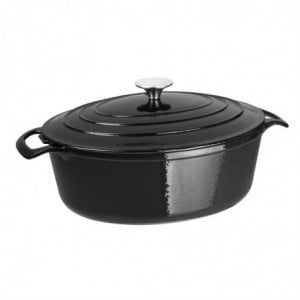 Black Oval Casserole Dish - 5L - Vogue