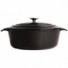 Grande Cocotte Oval Preta - 6L - Vogue