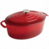 Oval Red Casserole Dish - 5L - Vogue