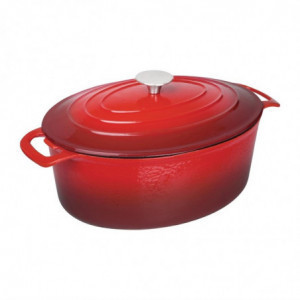 Grande Cocotte Oval Vermelha - 6L - Vogue