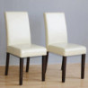 Faux Leather Chairs - Cream - Bolero - Fourniresto