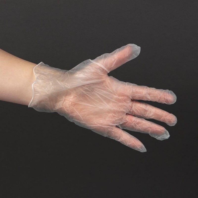 Non-Powdered Latex Gloves - Size M - Pack of 100 - FourniResto