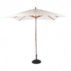 Square Ecru Parasol - W 2500 x D 2500mm - Bolero