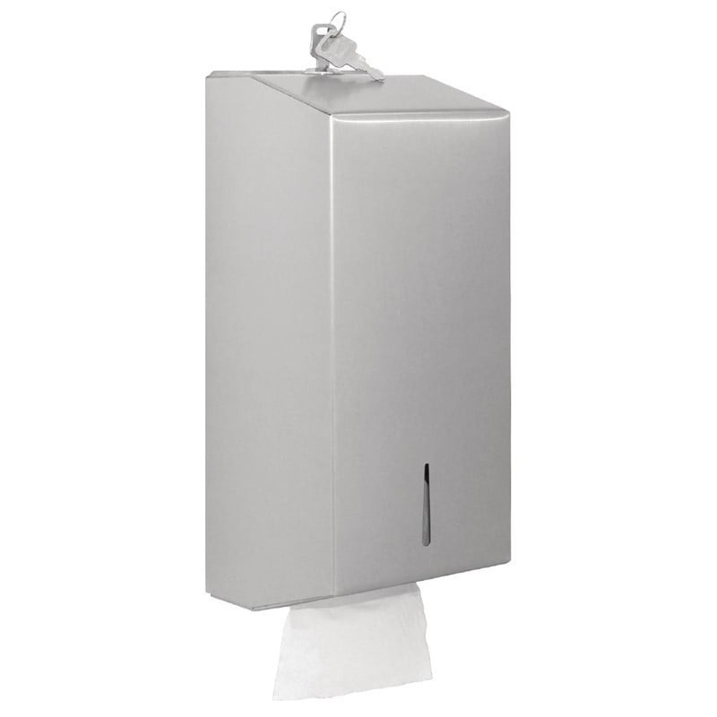 Stainless steel tangled toilet paper dispenser - Jantex - Fourniresto