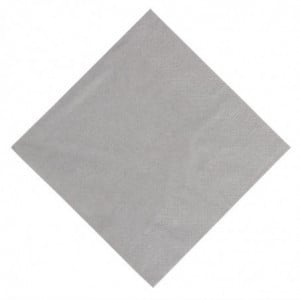 Compostable gray granite 3-ply snack napkins - 30x30 - Pack of 1000 - FourniResto - Fourniresto