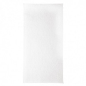 Compostable White 1 Ply Dinner Napkins - L 480 x W 480 - 1/8 Fold - Pack of 360 - FourniResto