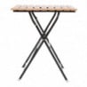 Square bistro table in wood effect - 600mm - Bolero - Fourniresto