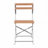 Cadeiras bistrô em imitação de madeira - Conjunto de 2 - Bolero - Fourniresto