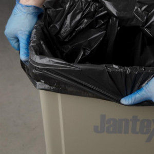 Sacos de lixo pretos - 70L - Pacote de 200 - Jantex