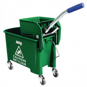Green Kentucky Mop Bucket Wringer - 20L - Jantex - Fourniresto