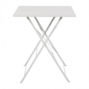 Square steel terrace table - grey - 600mm - Bolero - Fourniresto