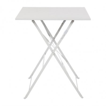 Square steel terrace table - grey - 600mm - Bolero - Fourniresto