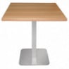 Square Stainless Steel Table Leg - L 400mm - Bolero