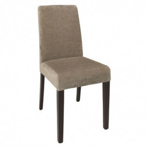 Beige chairs with fabric seat - Bolero - Fourniresto