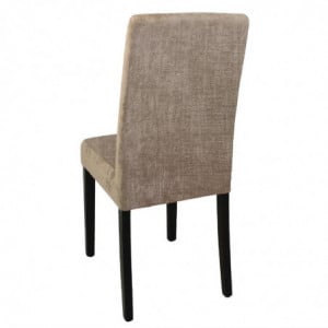 Beige chairs with fabric seat - Bolero - Fourniresto