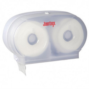 Distribuidor duplo de papel higiênico - Jantex - Fourniresto