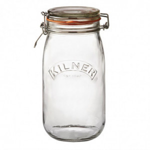 Jar with clip for preserving 1500ml - FourniResto - Fourniresto