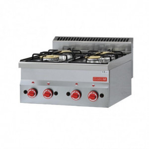 Above 4 high gas burners to place prof 600 - Gastro M - Fourniresto
