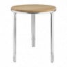 Round table in ash and aluminum 600mm - Bolero - Fourniresto