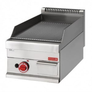 Chapa a Gás 650 com Placa Estriada - Gastro M