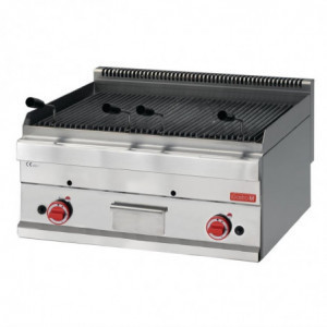 Grillade Pierre De Lave Gaz-P 650 - Gastro M