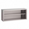 Open Wall-mounted Stainless Steel Cabinet - W 1000 x D 400mm - Gastro M