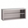 Open Stainless Steel Wall Cabinet - W 1800 X D 400mm - Gastro M