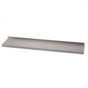 Prateleira de parede em inox sem suportes - L 1400 x P 400mm - Gastro M