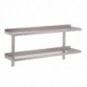 Stainless Steel Wall Shelf Without Brackets - W 1800 x D 400mm - Gastro M