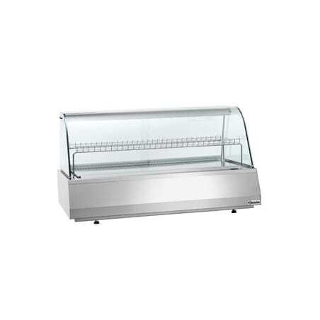 Vitrina refrigerada profissional GN 3/1 com vidro curvo