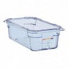 Blue Airtight Container ABS - GN 1/3 100 mm - Araven - Fourniresto