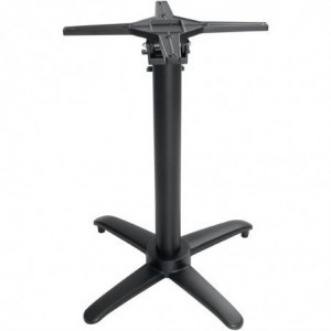 Folding Black Aluminium Table Leg - L 480mm - Bolero