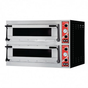 Pizza oven Rome 2 with 2 chambers - 400V - Gastro M