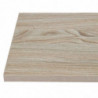 Tampo de mesa quadrado em madeira clara - 700 mm - Bolero