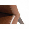 High back brown faux leather chair - Set of 2 - Bolero - Fourniresto